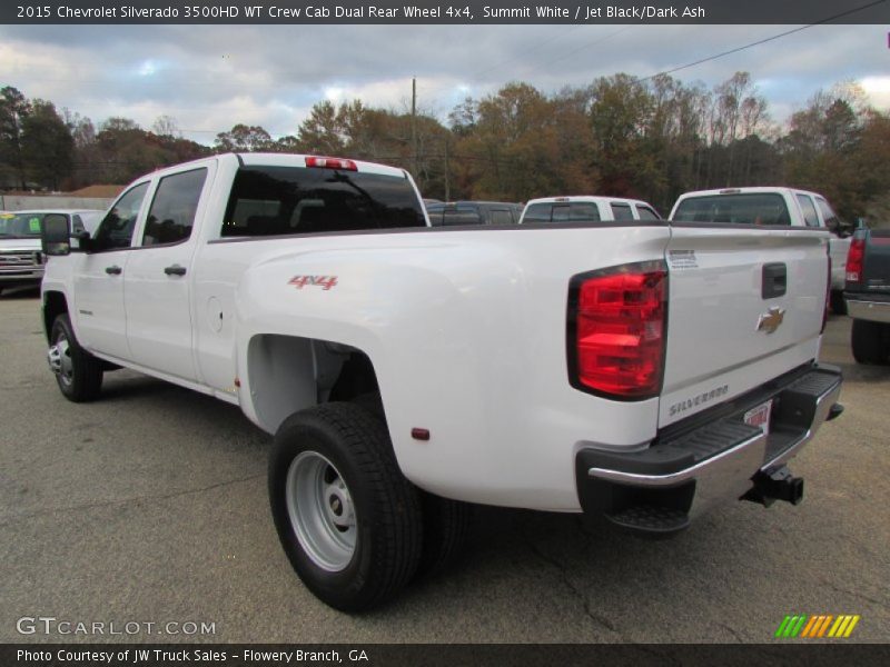 Summit White / Jet Black/Dark Ash 2015 Chevrolet Silverado 3500HD WT Crew Cab Dual Rear Wheel 4x4