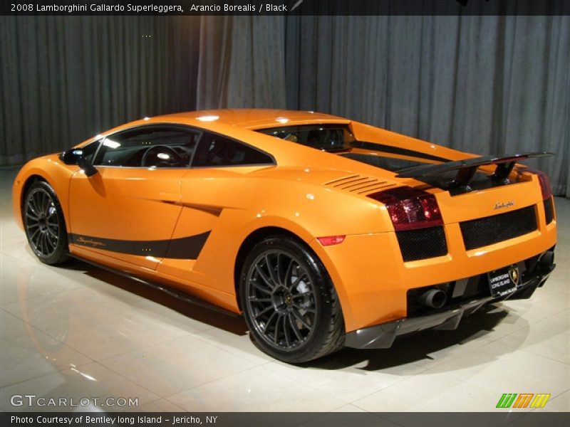 Arancio Borealis / Black 2008 Lamborghini Gallardo Superleggera