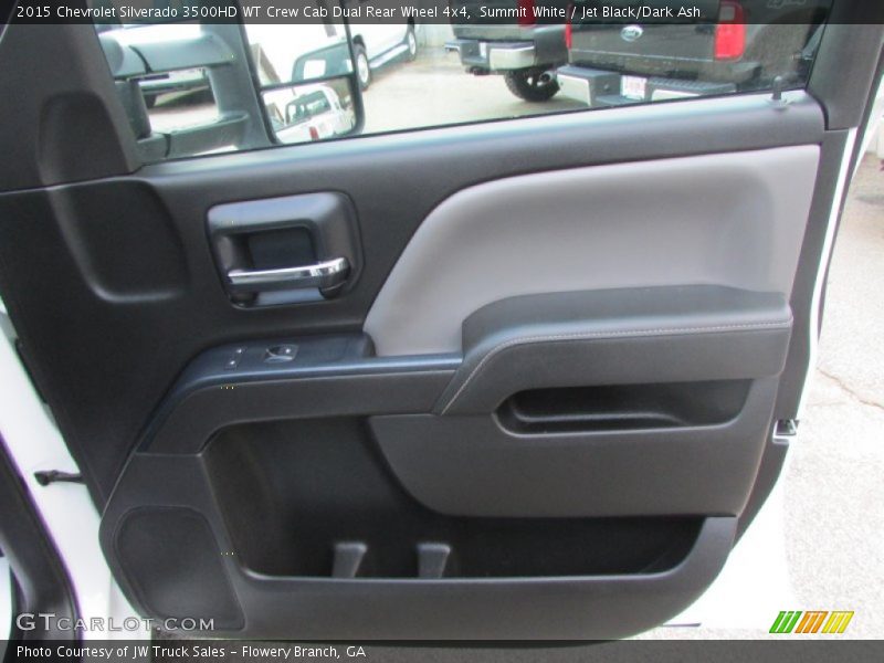 Summit White / Jet Black/Dark Ash 2015 Chevrolet Silverado 3500HD WT Crew Cab Dual Rear Wheel 4x4