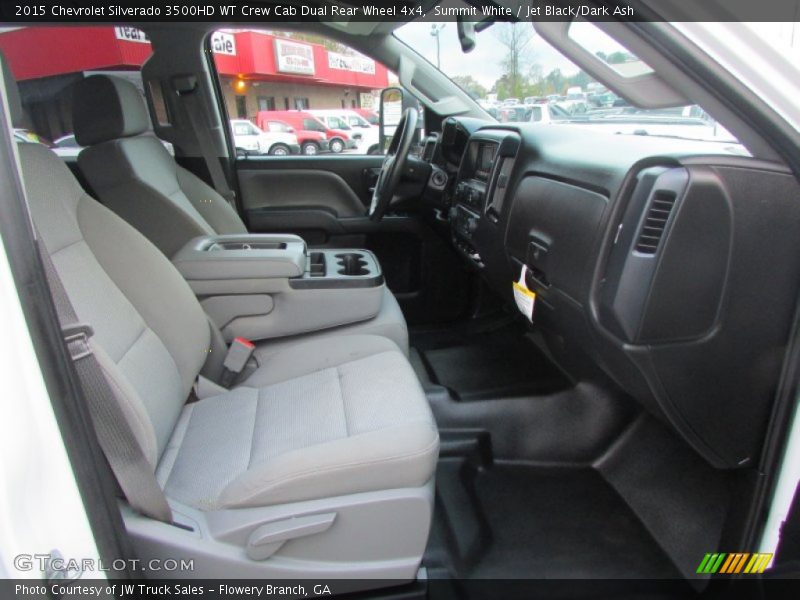 Summit White / Jet Black/Dark Ash 2015 Chevrolet Silverado 3500HD WT Crew Cab Dual Rear Wheel 4x4
