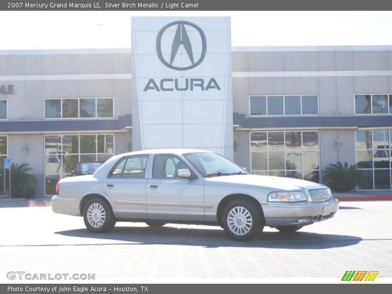 Silver Birch Metallic / Light Camel 2007 Mercury Grand Marquis LS