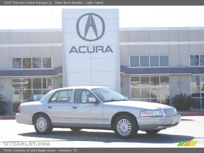 Silver Birch Metallic / Light Camel 2007 Mercury Grand Marquis LS