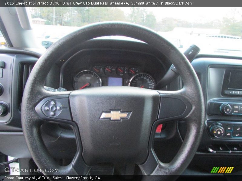 Summit White / Jet Black/Dark Ash 2015 Chevrolet Silverado 3500HD WT Crew Cab Dual Rear Wheel 4x4