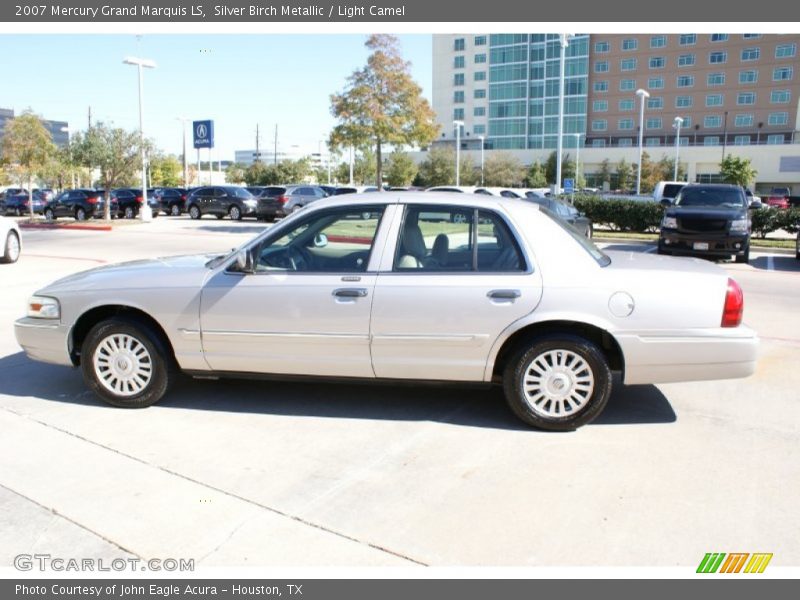 Silver Birch Metallic / Light Camel 2007 Mercury Grand Marquis LS