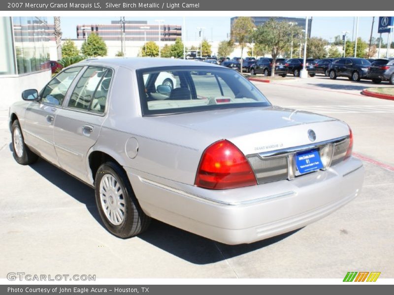 Silver Birch Metallic / Light Camel 2007 Mercury Grand Marquis LS