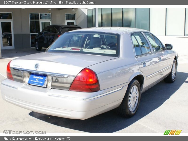 Silver Birch Metallic / Light Camel 2007 Mercury Grand Marquis LS