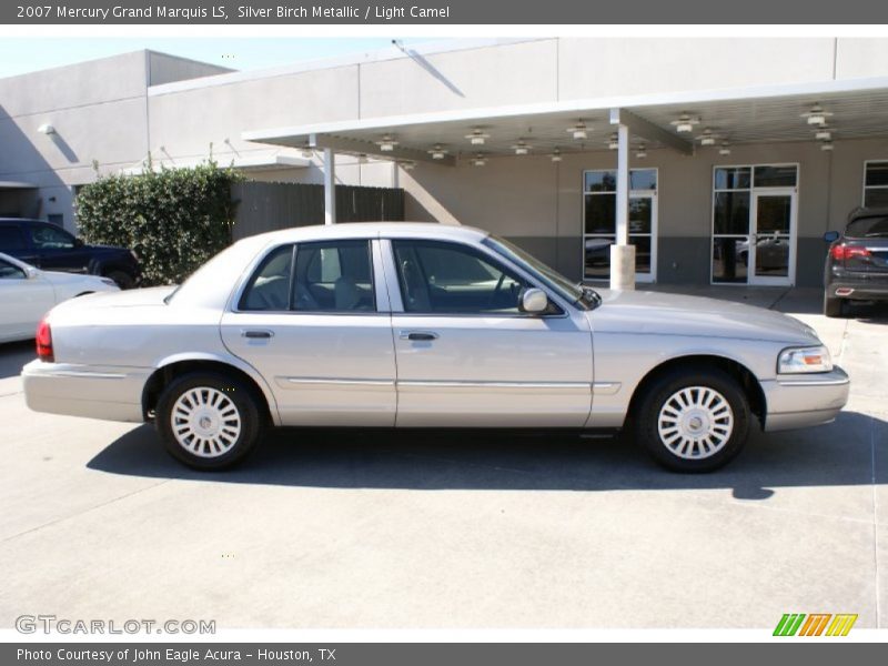 Silver Birch Metallic / Light Camel 2007 Mercury Grand Marquis LS