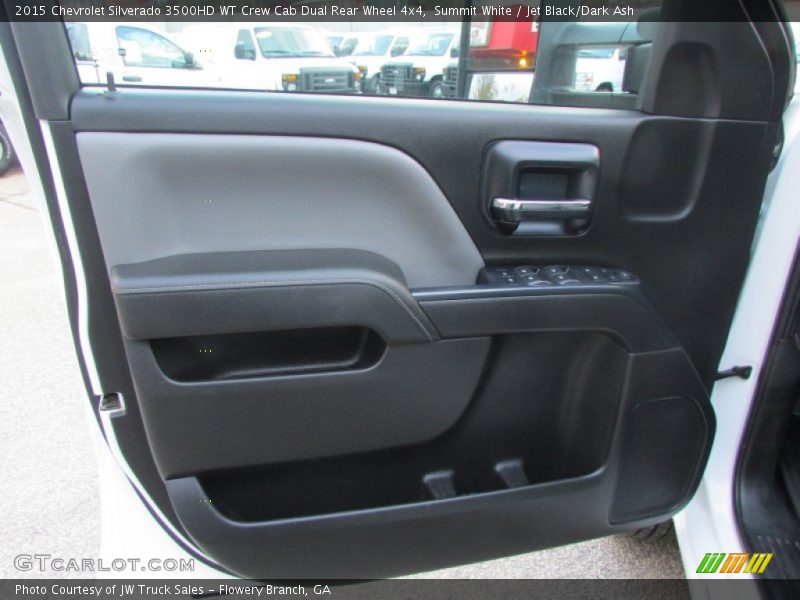 Summit White / Jet Black/Dark Ash 2015 Chevrolet Silverado 3500HD WT Crew Cab Dual Rear Wheel 4x4