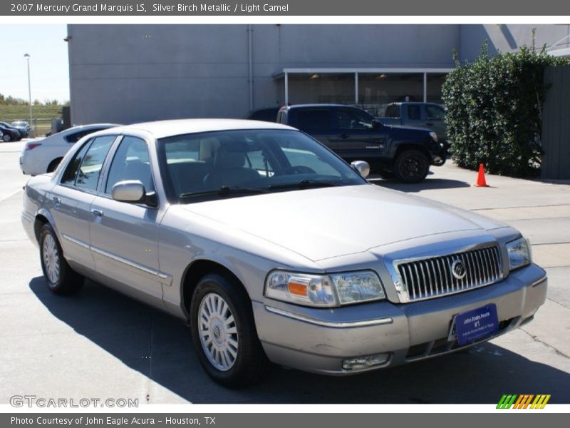 Silver Birch Metallic / Light Camel 2007 Mercury Grand Marquis LS