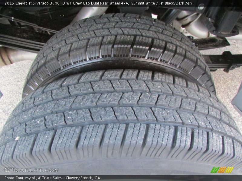 Summit White / Jet Black/Dark Ash 2015 Chevrolet Silverado 3500HD WT Crew Cab Dual Rear Wheel 4x4