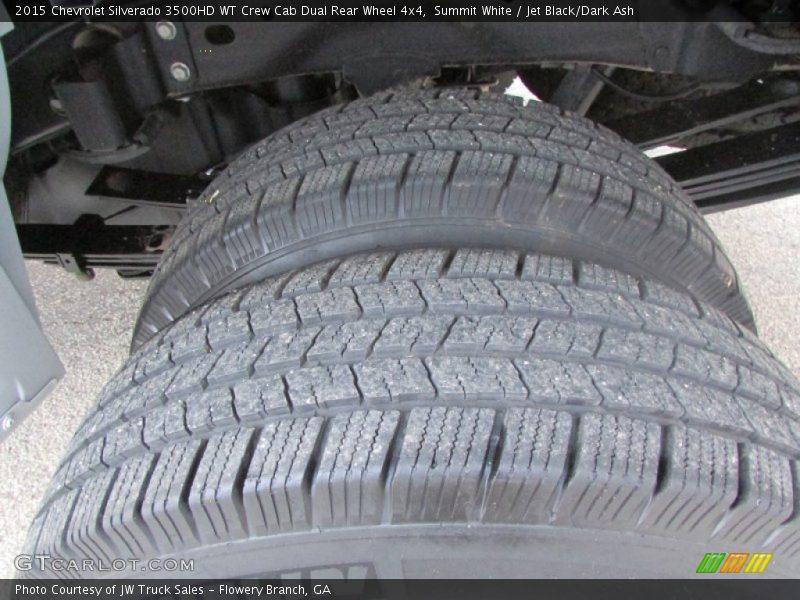 Summit White / Jet Black/Dark Ash 2015 Chevrolet Silverado 3500HD WT Crew Cab Dual Rear Wheel 4x4