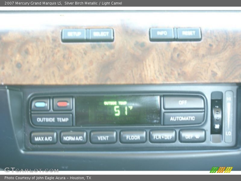 Silver Birch Metallic / Light Camel 2007 Mercury Grand Marquis LS