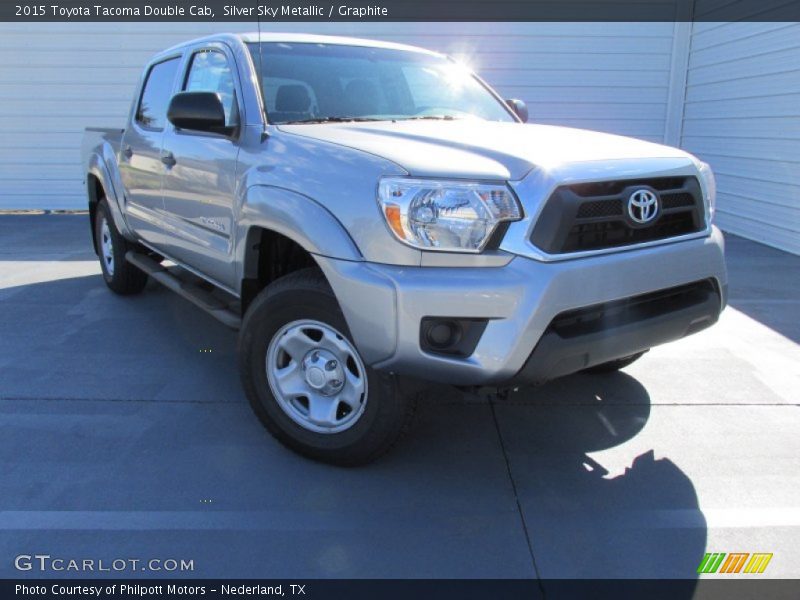 Silver Sky Metallic / Graphite 2015 Toyota Tacoma Double Cab