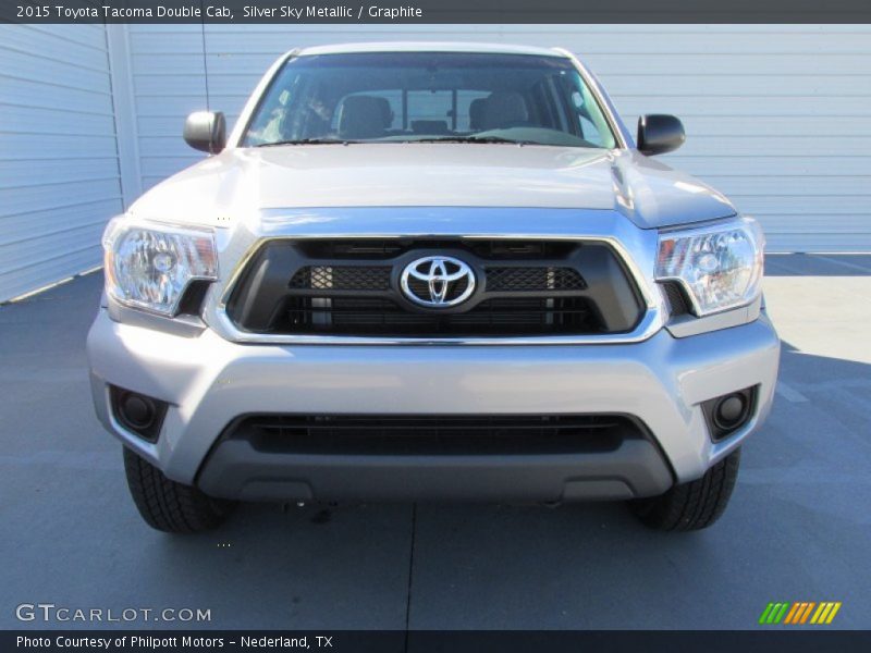 Silver Sky Metallic / Graphite 2015 Toyota Tacoma Double Cab