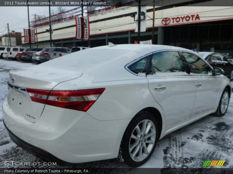 Blizzard White Pearl / Almond 2013 Toyota Avalon Limited