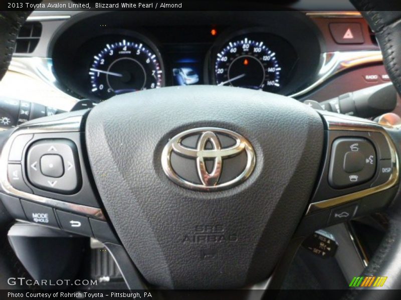Blizzard White Pearl / Almond 2013 Toyota Avalon Limited