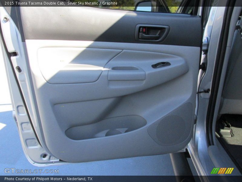 Silver Sky Metallic / Graphite 2015 Toyota Tacoma Double Cab