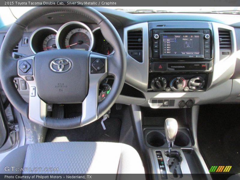 Silver Sky Metallic / Graphite 2015 Toyota Tacoma Double Cab