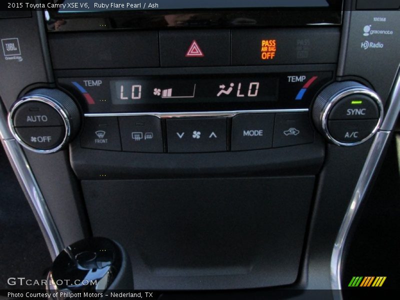Controls of 2015 Camry XSE V6