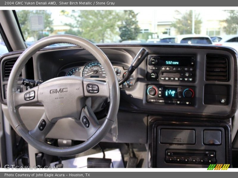 Silver Birch Metallic / Stone Gray 2004 GMC Yukon Denali AWD