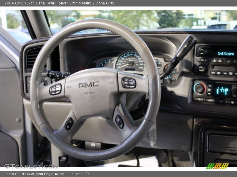Silver Birch Metallic / Stone Gray 2004 GMC Yukon Denali AWD