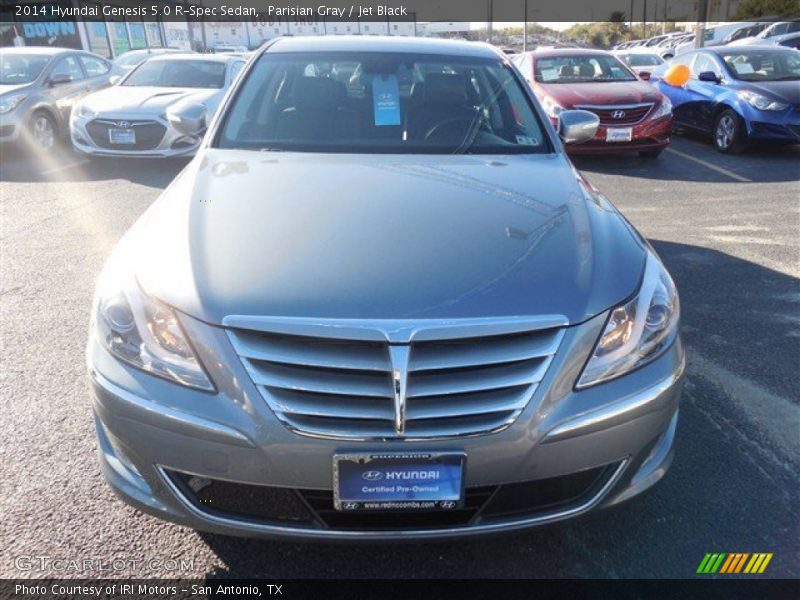 Parisian Gray / Jet Black 2014 Hyundai Genesis 5.0 R-Spec Sedan