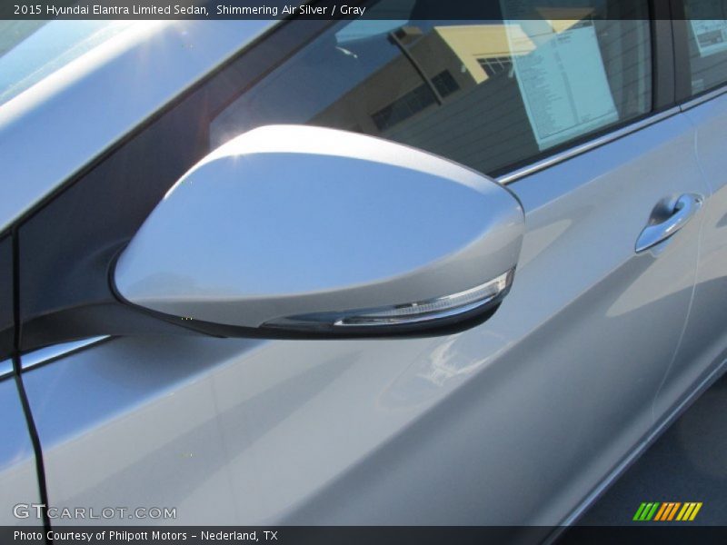 Shimmering Air Silver / Gray 2015 Hyundai Elantra Limited Sedan