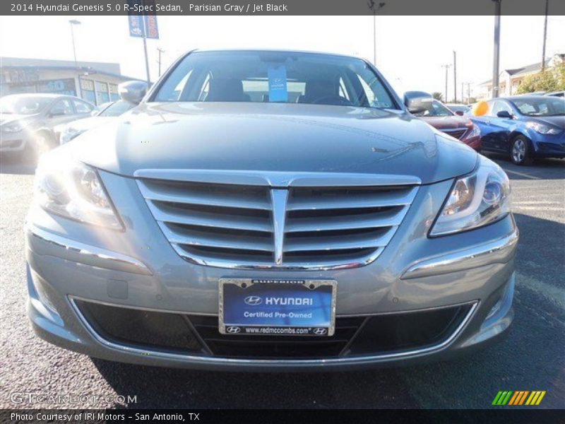 Parisian Gray / Jet Black 2014 Hyundai Genesis 5.0 R-Spec Sedan