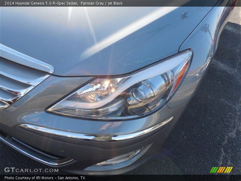 Parisian Gray / Jet Black 2014 Hyundai Genesis 5.0 R-Spec Sedan