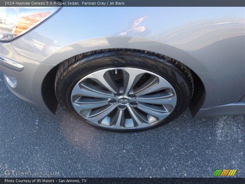 Parisian Gray / Jet Black 2014 Hyundai Genesis 5.0 R-Spec Sedan