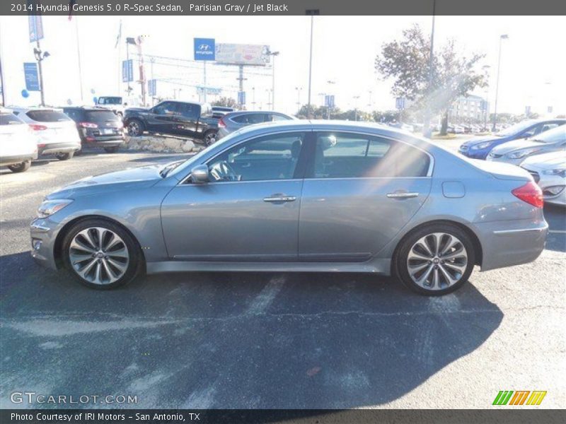 Parisian Gray / Jet Black 2014 Hyundai Genesis 5.0 R-Spec Sedan