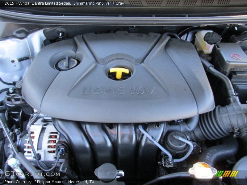 Shimmering Air Silver / Gray 2015 Hyundai Elantra Limited Sedan