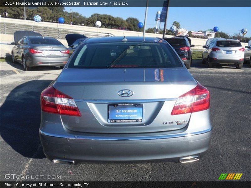 Parisian Gray / Jet Black 2014 Hyundai Genesis 5.0 R-Spec Sedan