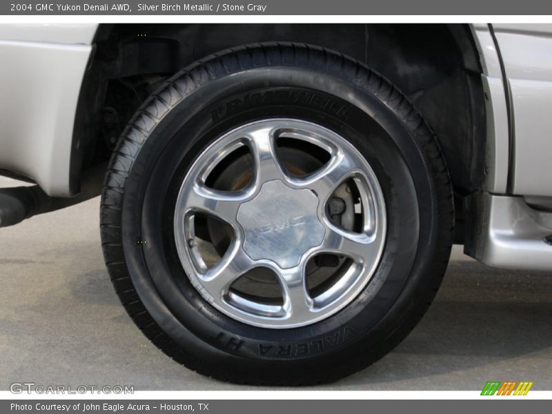 Silver Birch Metallic / Stone Gray 2004 GMC Yukon Denali AWD