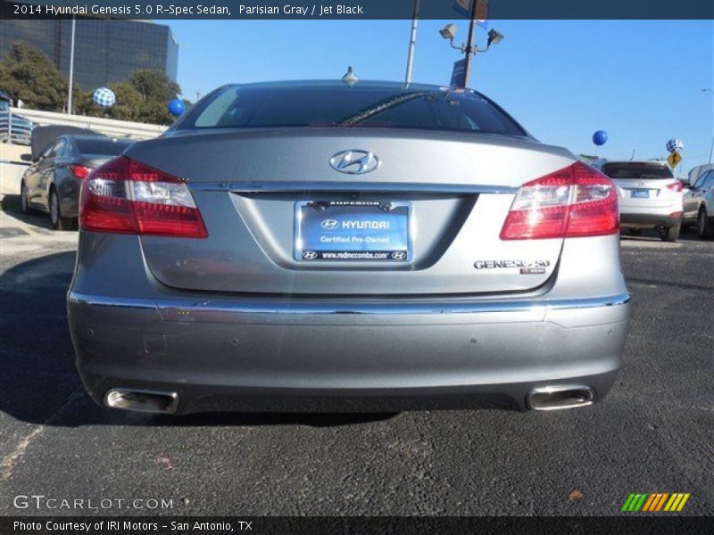 Parisian Gray / Jet Black 2014 Hyundai Genesis 5.0 R-Spec Sedan