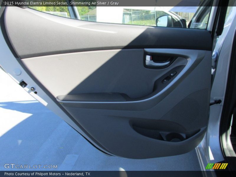 Shimmering Air Silver / Gray 2015 Hyundai Elantra Limited Sedan