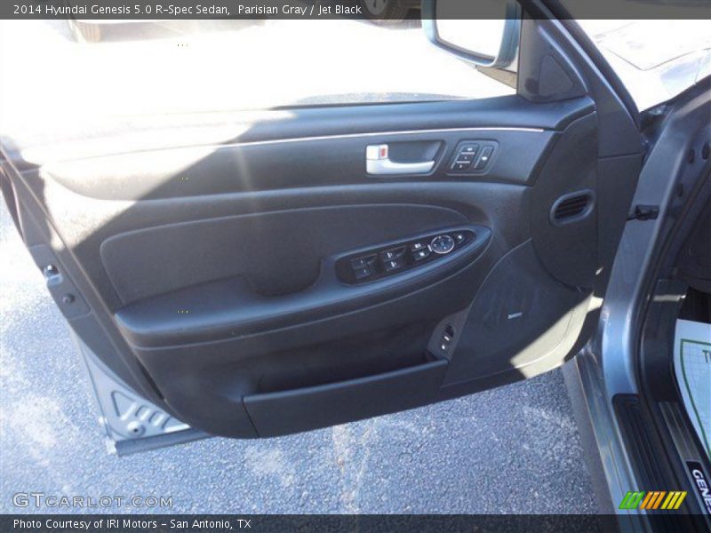 Parisian Gray / Jet Black 2014 Hyundai Genesis 5.0 R-Spec Sedan
