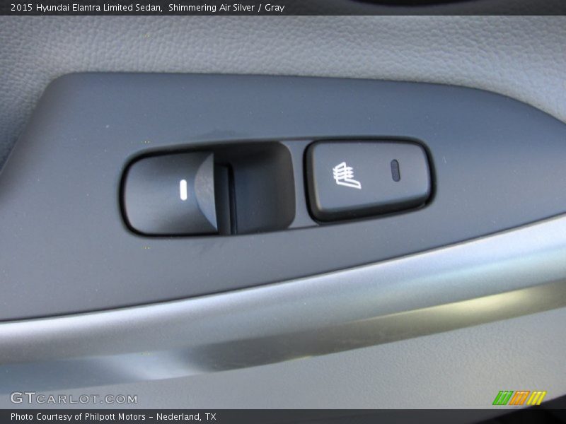Shimmering Air Silver / Gray 2015 Hyundai Elantra Limited Sedan