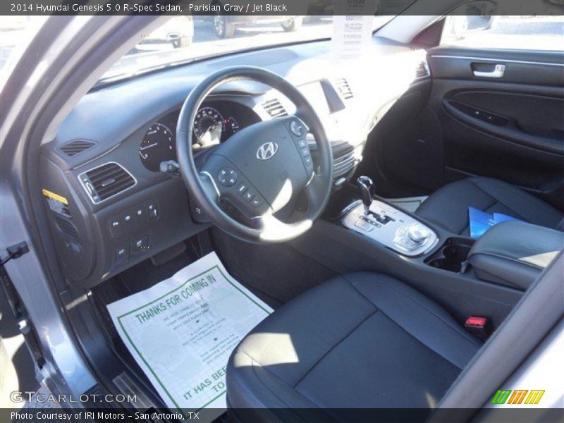 Parisian Gray / Jet Black 2014 Hyundai Genesis 5.0 R-Spec Sedan