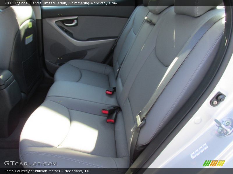 Shimmering Air Silver / Gray 2015 Hyundai Elantra Limited Sedan