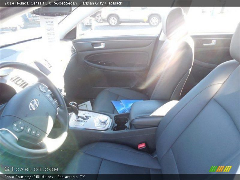 Parisian Gray / Jet Black 2014 Hyundai Genesis 5.0 R-Spec Sedan