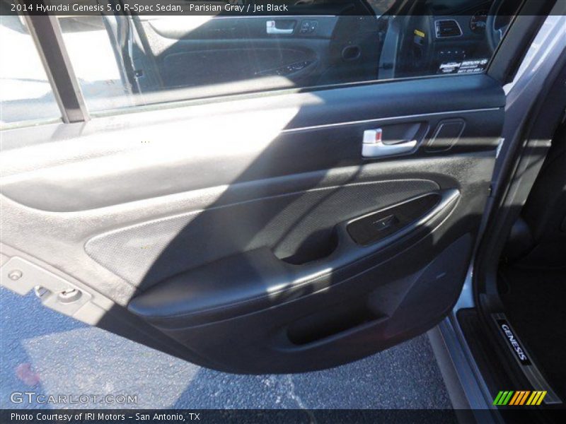 Parisian Gray / Jet Black 2014 Hyundai Genesis 5.0 R-Spec Sedan