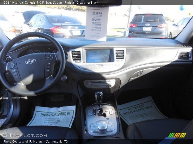 Parisian Gray / Jet Black 2014 Hyundai Genesis 5.0 R-Spec Sedan