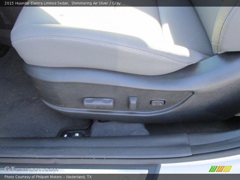 Shimmering Air Silver / Gray 2015 Hyundai Elantra Limited Sedan