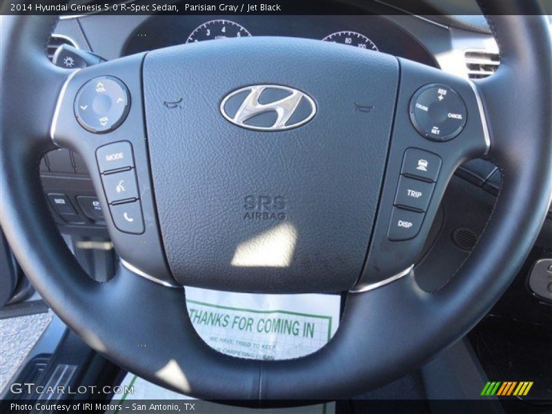 Parisian Gray / Jet Black 2014 Hyundai Genesis 5.0 R-Spec Sedan
