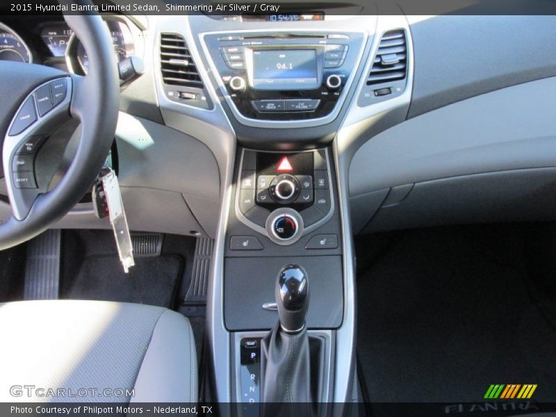 Shimmering Air Silver / Gray 2015 Hyundai Elantra Limited Sedan