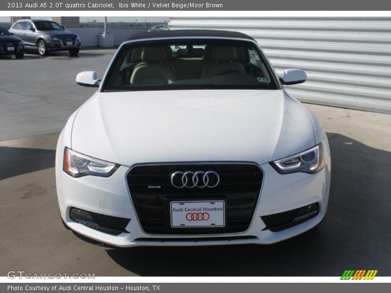 Ibis White / Velvet Beige/Moor Brown 2013 Audi A5 2.0T quattro Cabriolet