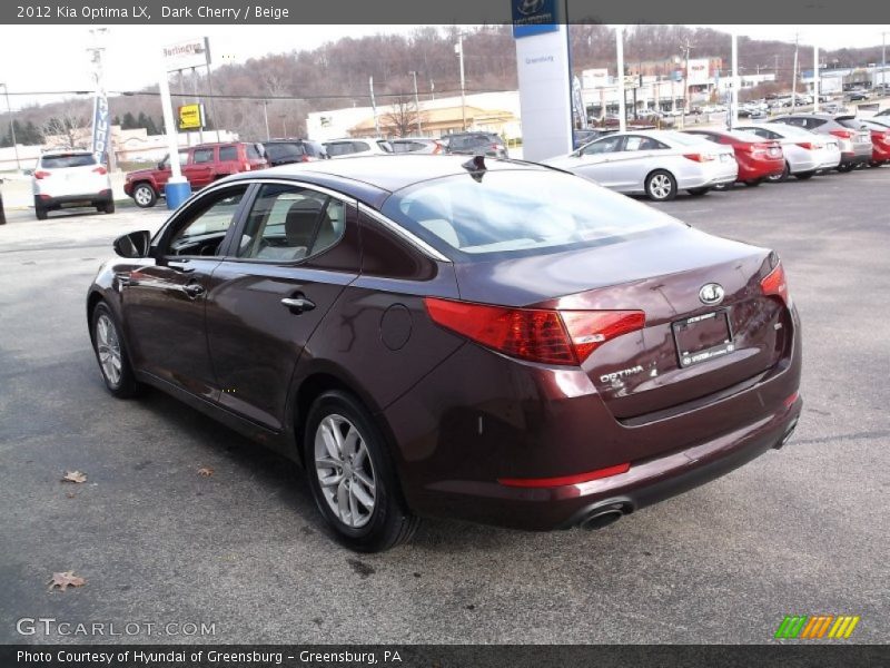 Dark Cherry / Beige 2012 Kia Optima LX