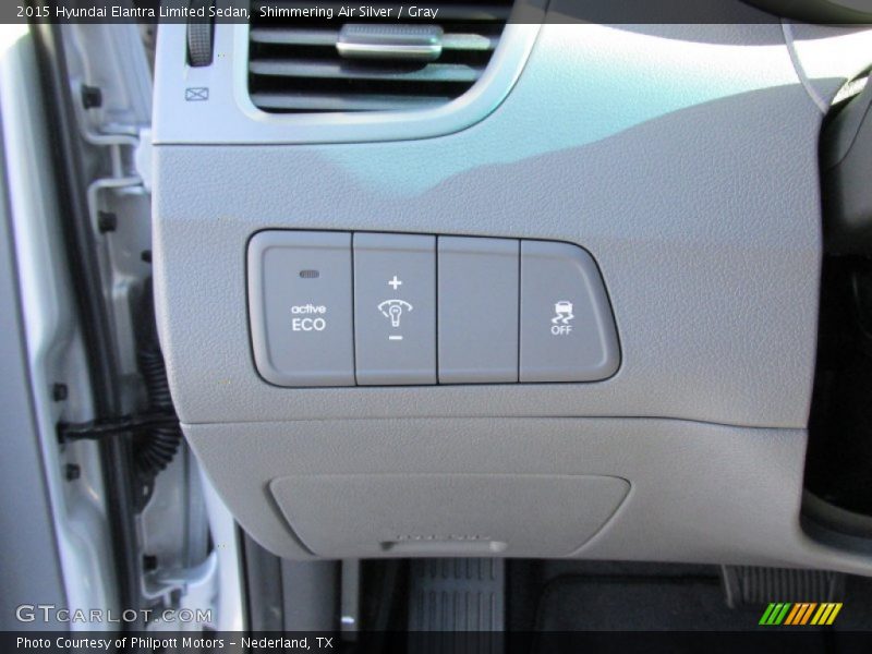 Shimmering Air Silver / Gray 2015 Hyundai Elantra Limited Sedan