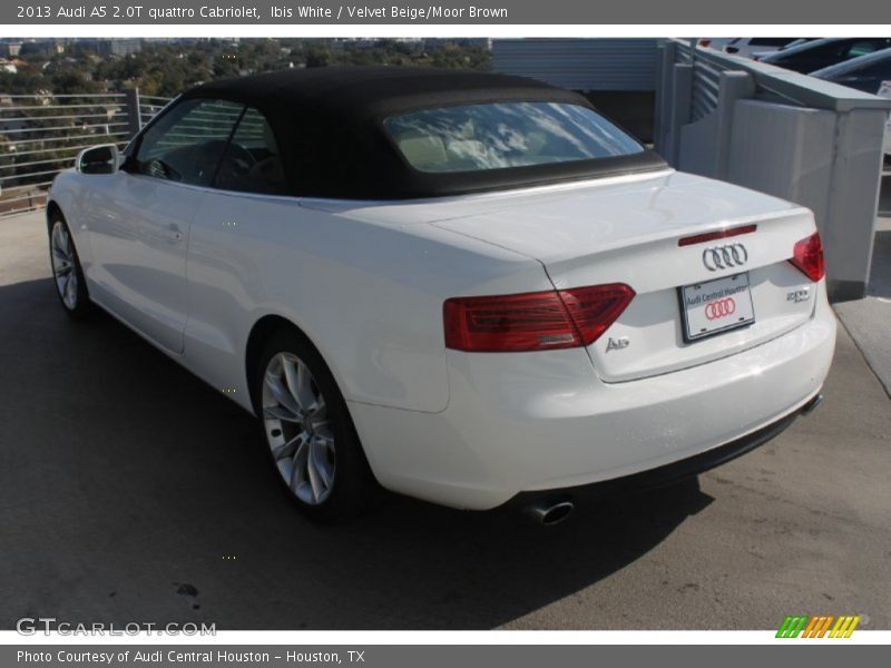 Ibis White / Velvet Beige/Moor Brown 2013 Audi A5 2.0T quattro Cabriolet